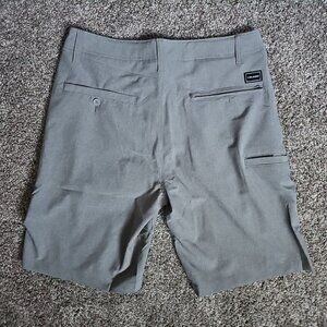 Volcom Surf and Turf 4 Way Stretch Shorts 31 Mens Gray Hybrid Casual Skate